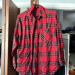 Wild Fable Red and Black Checkered Women’s Flannel